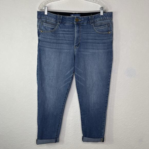 Democracy "Ab"solution ankle skimmer blue jeans size 16, classic, versatile - Picture 2 of 8